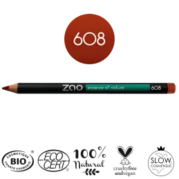 Crayons | Brun orangé 608 | Zao Makeup