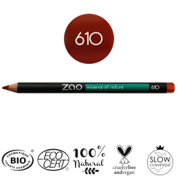 Crayons | Rouge cuivré 610 | Zao Makeup