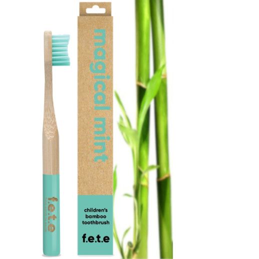 Brosse à dents en bambou enfant | vert menthe | F.E.T.E | FETE