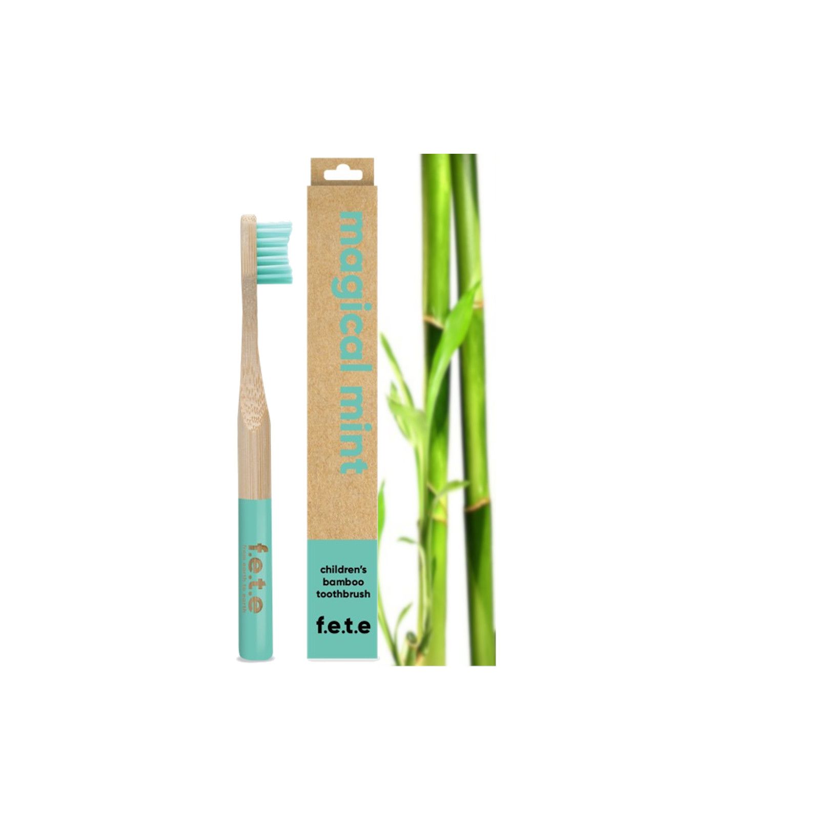 Brosse à dents en bambou enfant | brun | nature| F.E.T.E | FETE
